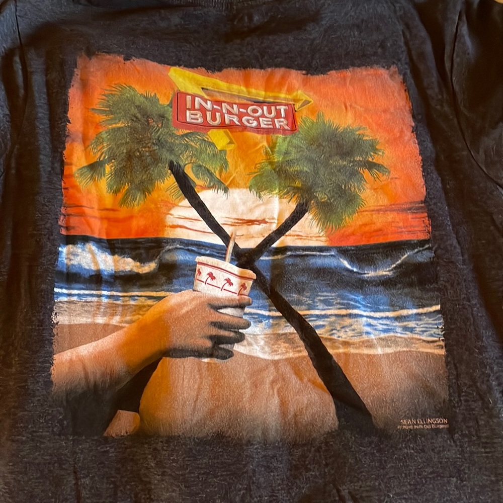 In n out burger tshirt!